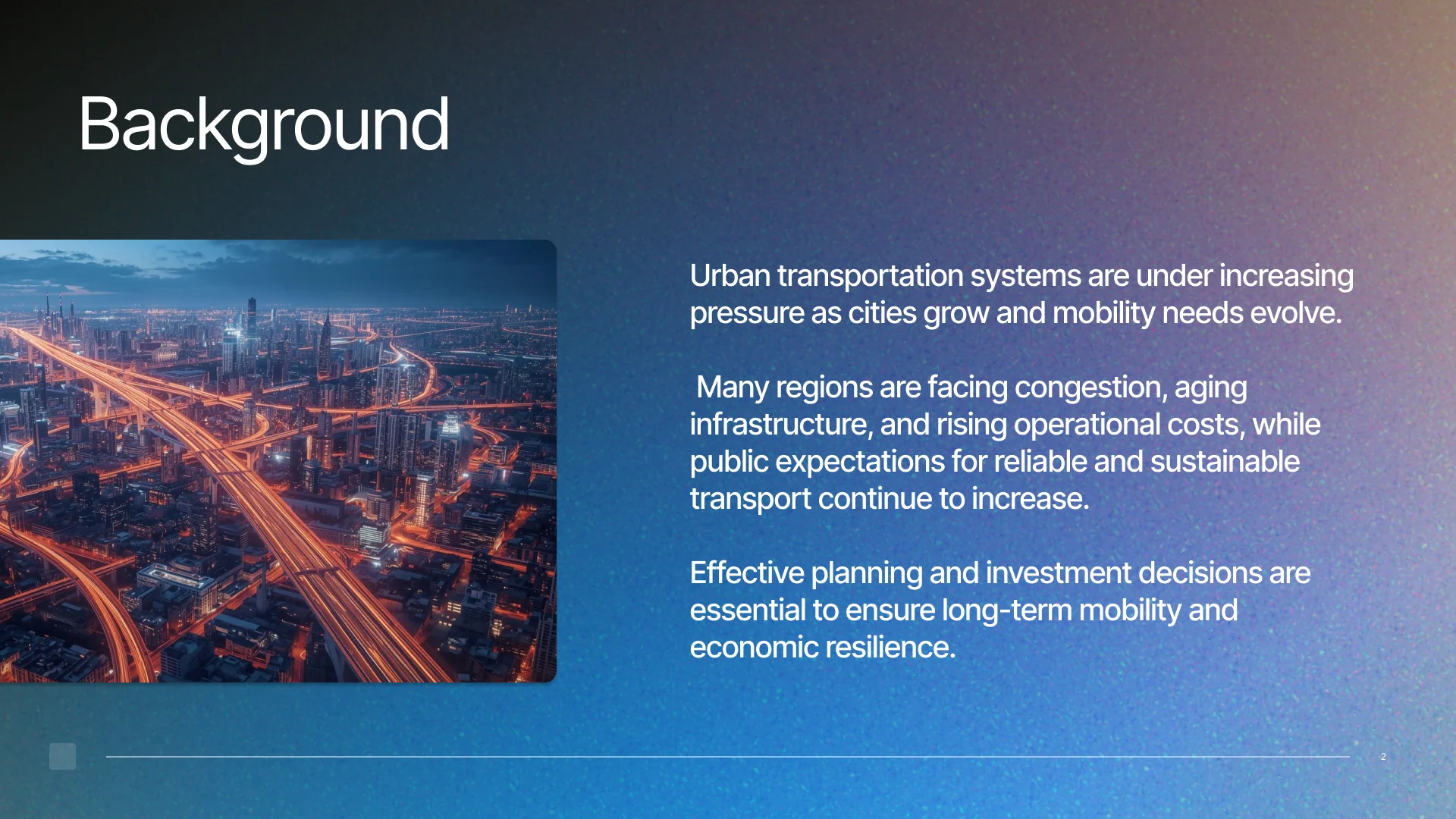 Urban Transit Improvement Advisor